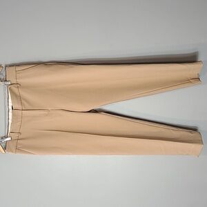 Talbots Hampshire Ankle Straight Leg Khaki Tan Dress Pants Sz 10 Office Preppy
